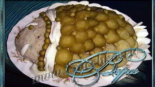 Рецепт Селедочного паштета в виде рыбы