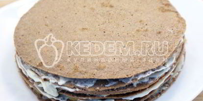 Шаг 12: блинного торта с печенью