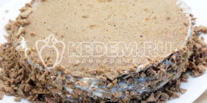 Шаг 14: блинного торта с печенью