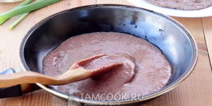 Шаг 3: печеночного торта с грибами