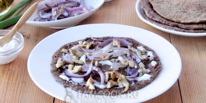 Шаг 5: печеночного торта с грибами