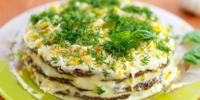 Рецепт печеночного торта в мультиварке