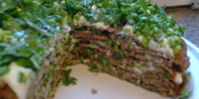 Рецепт печеночного тортика