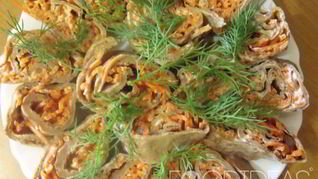 Рецепт Печеночных рулетиков