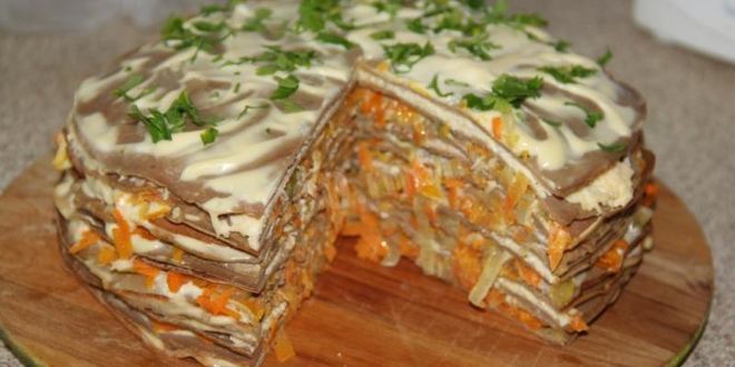 Рецепт торта из куриной печени