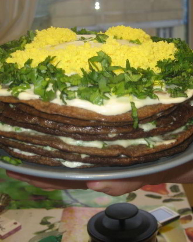 Рецепт торта печеночного