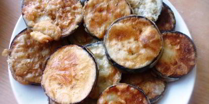 Шаг 3: пирамидок из баклажанов