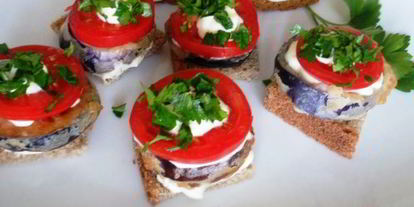 Шаг 7: пирамидок из баклажанов