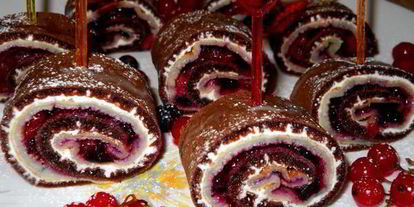 Шаг 8: блинных роллов инь и янь с двойной начинкой