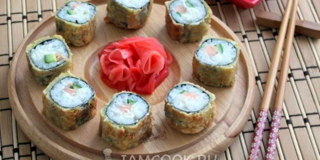 Рецепт горячих роллов