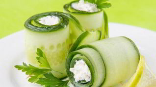 Рецепт Огуречных роллов с авокадо и сыром