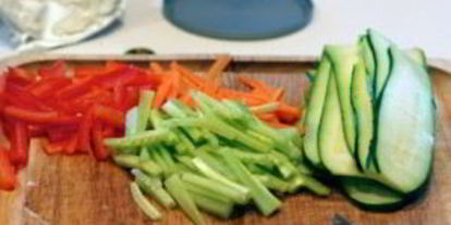 Шаг 1: овощных роллов