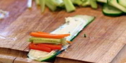 Шаг 3: овощных роллов