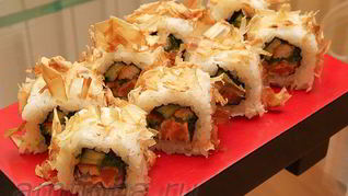 Рецепт Ролла в стружке тунца Бонито