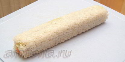 Шаг 10: ролла в стружке тунца бонито