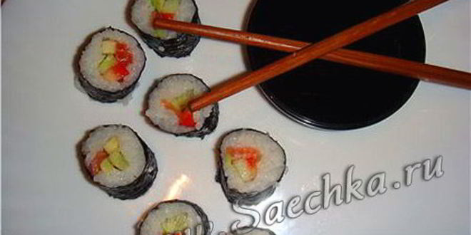 Рецепт роллов калифорния с креветками и крабовым мясом