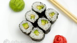 Рецепт Роллов с авокадо Авокадо маки