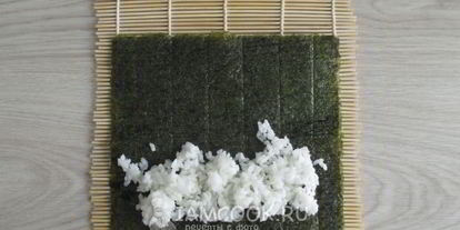 Шаг 10: роллов с кальмаром и беконом