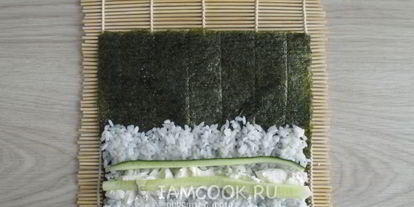 Шаг 11: роллов с кальмаром и беконом