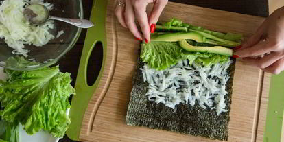 Шаг 4: роллов с кольраби