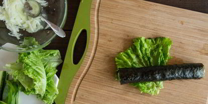 Шаг 5: роллов с кольраби