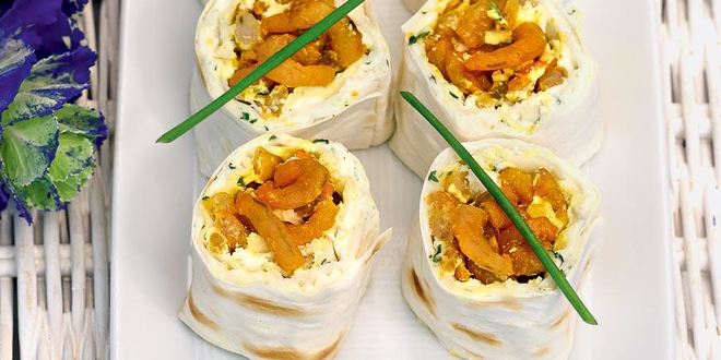 Рецепт роллов с креветками в карри