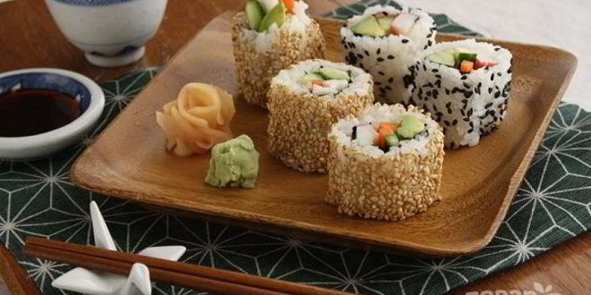 Рецепт роллов с кунжутом