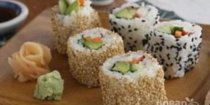 Шаг 6: роллов с кунжутом