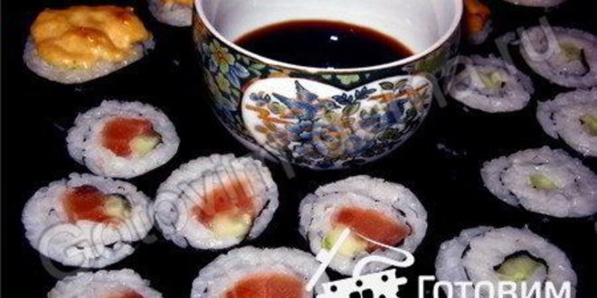 Рецепт Роллов с семгой и роллы спайс