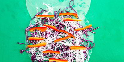 Шаг 3: спринга ролл с овощами