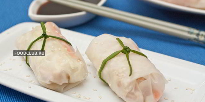 Рецепт спринга роллы с индейкой