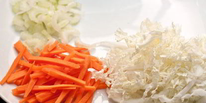 Шаг 2: спринга роллы с индейкой