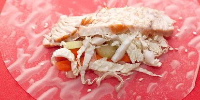 Шаг 3: спринга роллы с индейкой