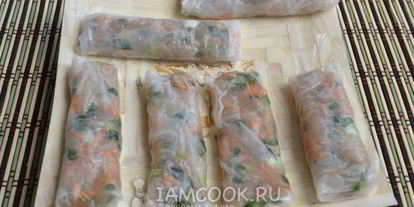 Шаг 14: спринга роллы с курицей