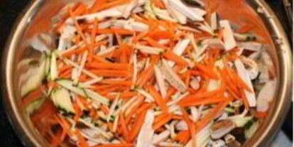 Шаг 2: спринга роллы с овощами