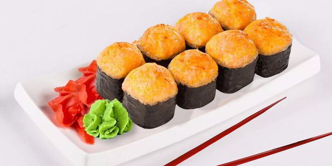 Рецепт запеченных роллов с форелью