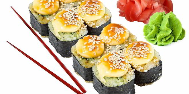 Рецепт запеченных роллов с семгой