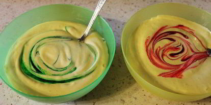 Шаг 4: бисквитного рулета арбуз