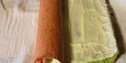 Шаг 9: бисквитного рулета арбуз