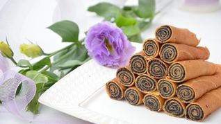 Рецепт Блинных рулетиков с маком