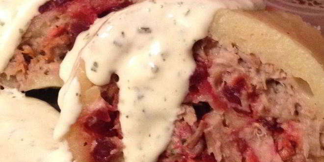 Рецепт картофельного рулета-колбасы на пару