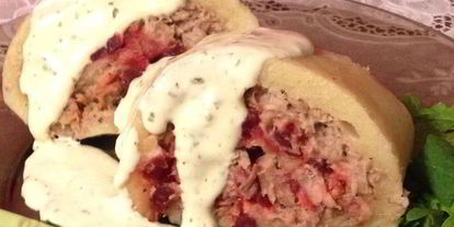 Шаг 12: картофельного рулета-колбасы на пару