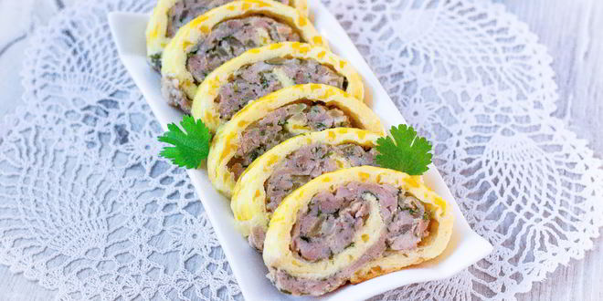 Рецепт Куриного рулета к завтраку