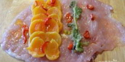 Шаг 1: куриного рулета с курагой