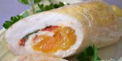 Шаг 5: куриного рулета с курагой