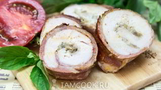 Рецепт Куриного рулета с сушеным луком