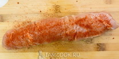 Шаг 7: куриного рулета с сушеным луком