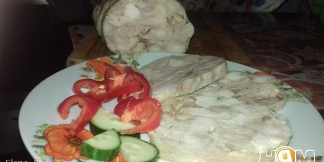 Рецепт Куриного рулета Ветчинного