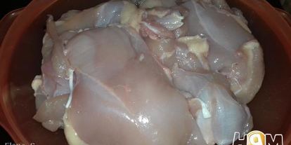 Шаг 2: куриного рулета ветчинного