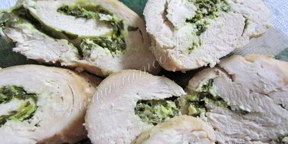 Шаг 11: куриных рулетиков с брынзой и шпинатом